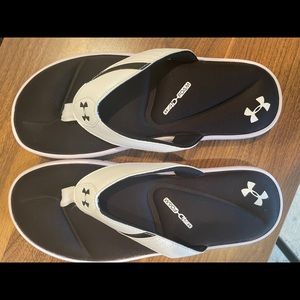 Under armor flip flop sandals.